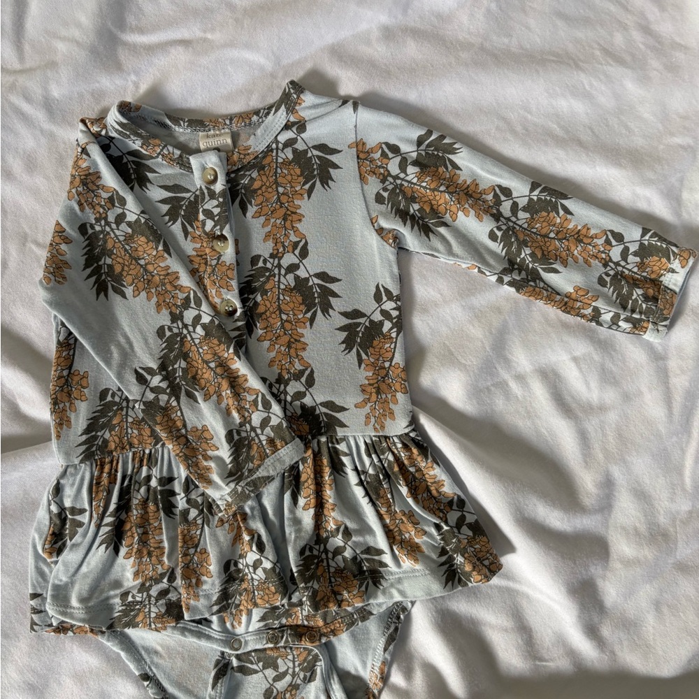Kate Quinn Bamboo Floral Ruffle Bodysuit